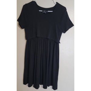 Asos maternity sz 4 dress black short sleeve scoop neck  sweater